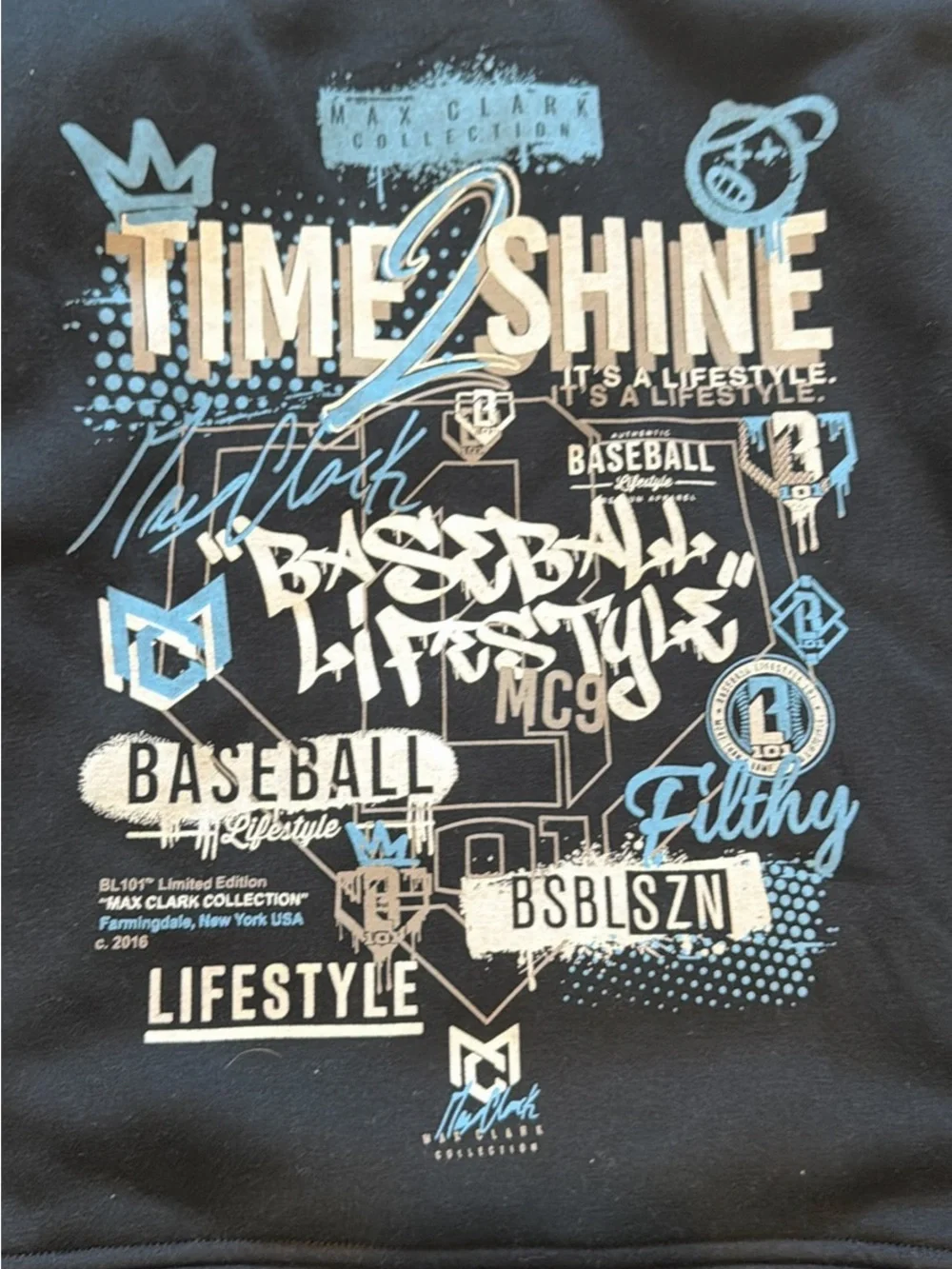 NWT Baseball Lifestyle 101 (BL101 ) boys hoodie size medium